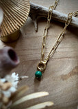 Malachite Hand Necklace