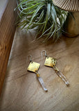 Diamond Quartz Earrings