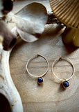 Gold Filled Gemstone Hoops