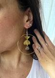 Statement Geo Circle Earrings