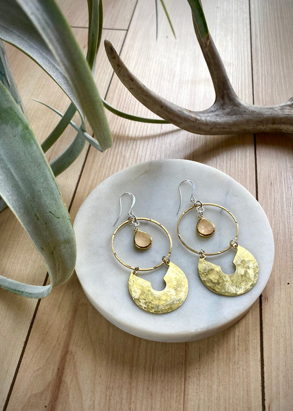 Circle Statement Earrings