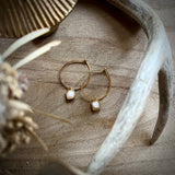 Gold Filled Gemstone Hoops