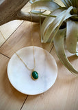 Malachite Pendant Necklace