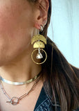 Moon Phase Statement Earrings