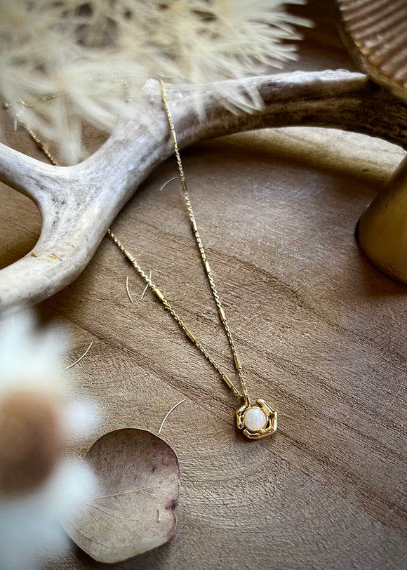 Moonstone Pendant Necklace