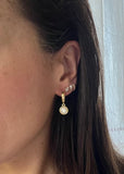 White Pearl Hoops
