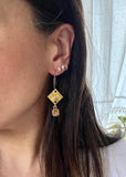 Geo Hoop Earrings