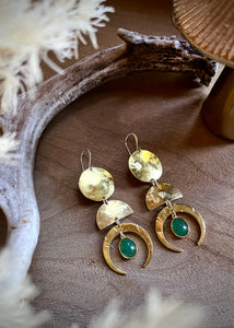 Dangly Moon Phase Earrings