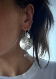 Stainless Steel Disc Earrings