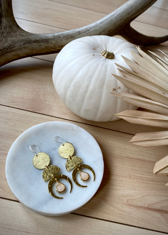 Dangly Moon Phase Earrings