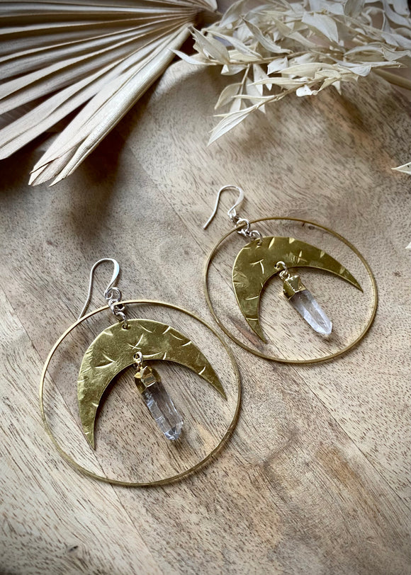 Crescent Statement Earrings