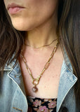 Earthy Rutilated Quartz Hand Necklace