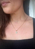 Blue Jade Pendant Necklace
