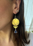 Geo Lapis Earrings