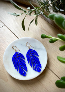 Resin Feather Earrings