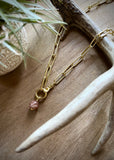 Earthy Rutilated Quartz Hand Necklace