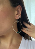 Sterling Silver Hammered Hoops