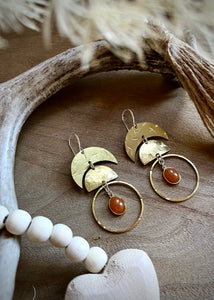 Moon Phase Statement Earrings