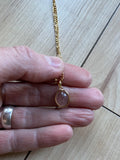 Pink Quartz Pendant Necklace