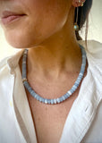 Blue Jade Rondelle Necklace