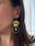Moon Phase Statement Earrings