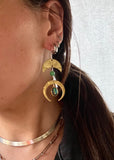 Double Crescent Earrings