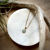 Blue Jade Pendant Necklace