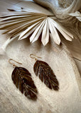 Resin Feather Earrings