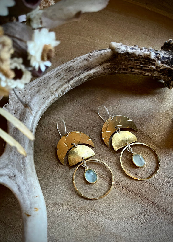 Moon Phase Statement Earrings