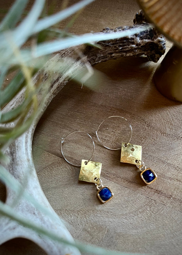 Geo Hoop Earrings