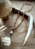 Crackled Quartz Hand Necklace