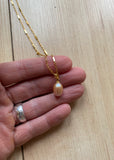 Pink Pearl Drop Necklace