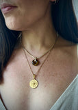 Tennis Chain Tigers Eye Necklace