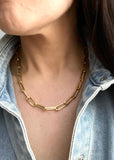 Chunky Rectangular Chain Necklace