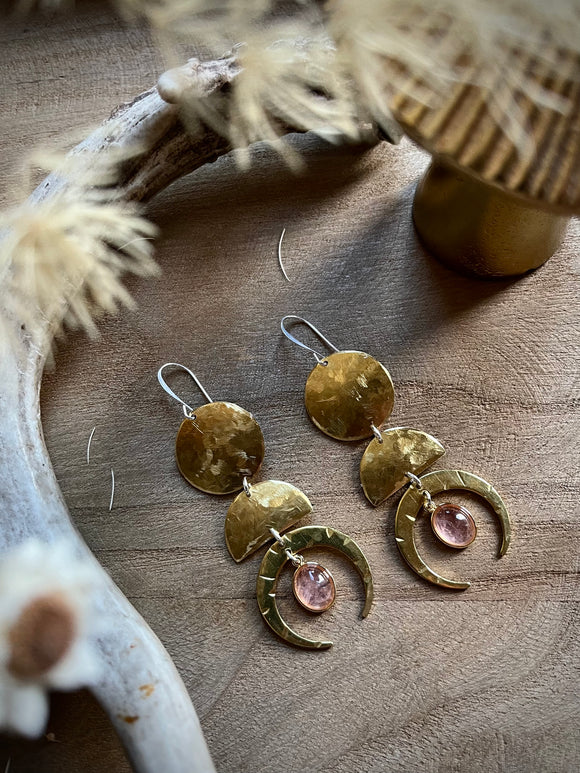 Dangly Moon Phase Earrings