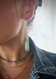 Sterling Silver Amazonite Loops