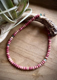 Rhodonite Rondelle Necklace