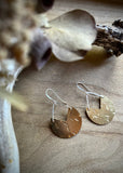 Sterling Silver/Brass Earrings