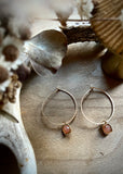 Gold Filled Gemstone Hoops