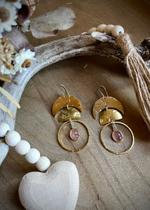 Moon Phase Statement Earrings