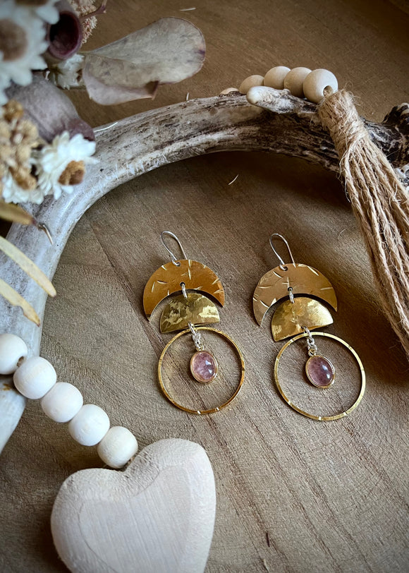 Moon Phase Statement Earrings