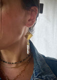 Diamond Quartz Earrings