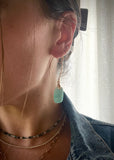 Gold Fill Amazonite Loops