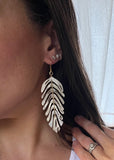 Resin Fish Bone Earrings