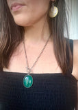 Aventurine Paperclip Chain Necklace