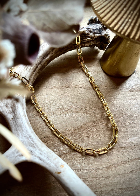 Hexagon Chain Necklace