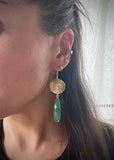 Teardrop Chrysoprase Earrings